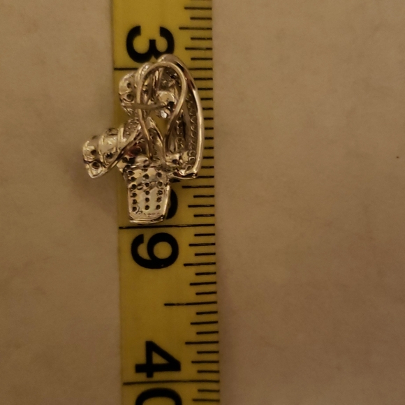 Sterling silver cubic zirconia earrings - Picture 8 of 8